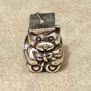 🆕 Brighton Grad Bear bead GRAD engraved on back With mortar board NWOT